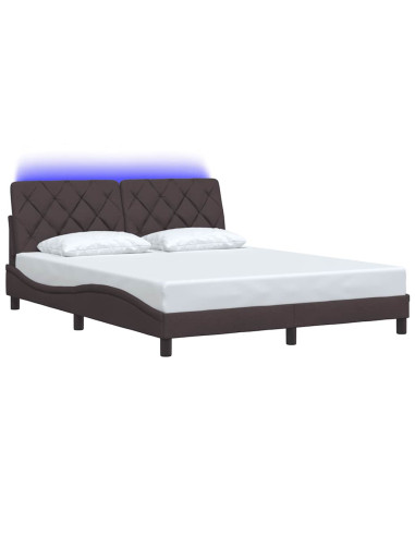 Giroletto con LED senza Materasso 160x200 cm Tessuto