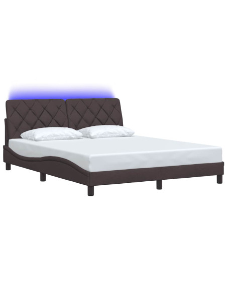 Giroletto con LED senza Materasso 160x200 cm Tessuto