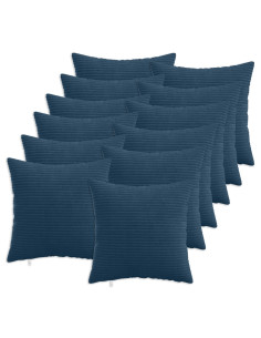 Federa 12 pcs HEERLEN Blu navy 50 x 50 cm corduroy