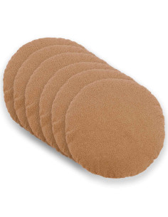 Federa 6 pcs HEERLEN Beige Ø 60 cm Bouclé
