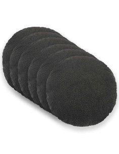 Federa 6 pcs HEERLEN Grigio Scuro Ø 30 cm Bouclé