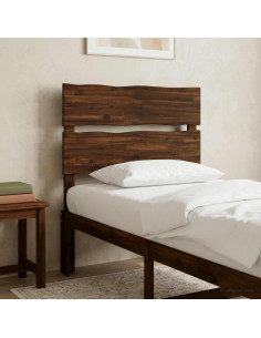 Testiera con bordo vivo ROSTOCK Marrone Scuro 75 cm