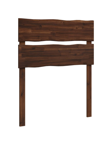 Testiera con bordo vivo ROSTOCK Marrone Scuro 75 cm