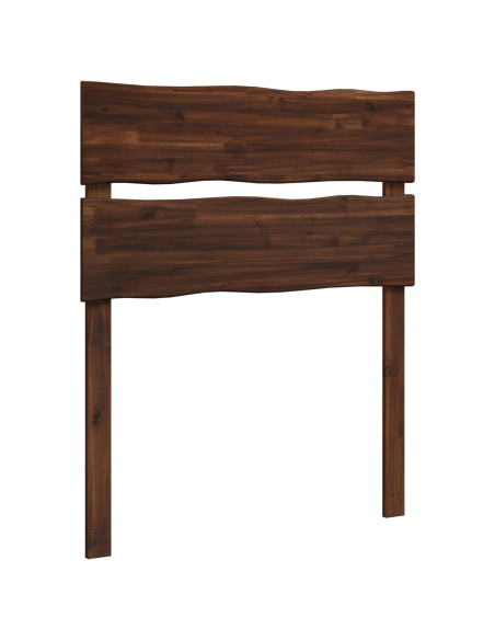Testiera con bordo vivo ROSTOCK Marrone Scuro 75 cm
