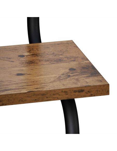 Mensola a 4 ripiani Legno antico 60 x 24,5 x 104 cm
