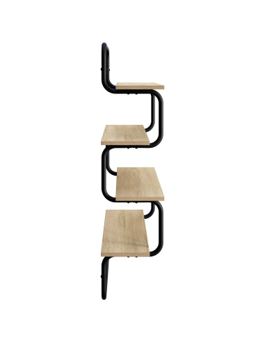 Mensola a 4 ripiani Rovere Sonoma 40 x 24,5 x 104 cm