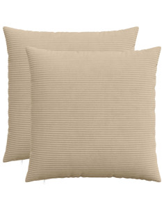 Federa 2 pcs HEERLEN Tortora 60 x 60 cm corduroy