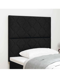 Testiera LED Nero 90 cm Tessuto