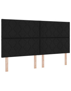 Testiera Nero 180 cm Tessuto 2