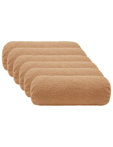 Federa 6 pcs HEERLEN Beige Ø 15 x 40 cm Bouclé