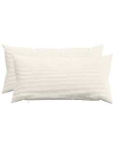 Federa 2 pcs HEERLEN Crema 40 x 80 cm corduroy