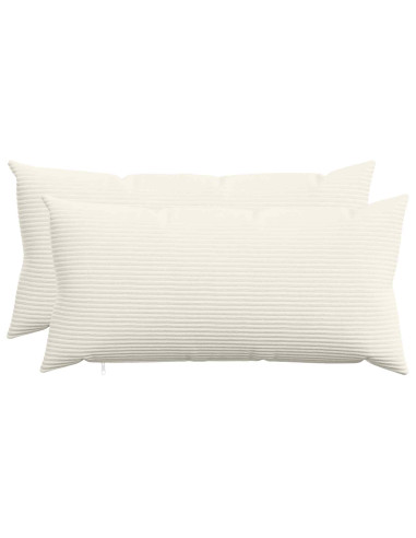 Federa 2 pcs HEERLEN Crema 40 x 80 cm corduroy