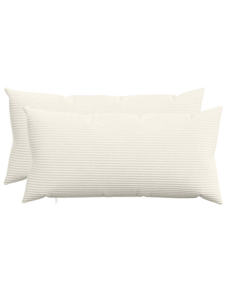 Federa 2 pcs HEERLEN Crema 40 x 80 cm corduroy
