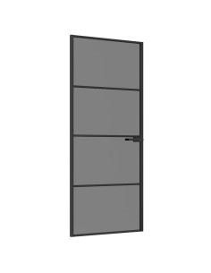 Porta Interna 83 x 201,5 cm Vetro Temperato e Alluminio 2