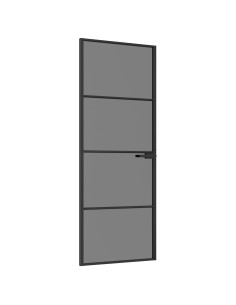 Porta Interna 76 x 201,5 cm Vetro Temperato e Alluminio 2