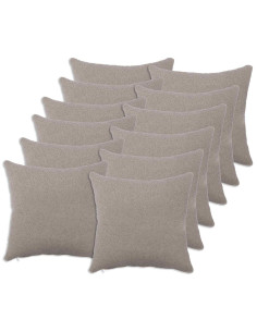Federa 12 pcs HEERLEN Grigio Chiaro 50 x 50 cm Bouclé