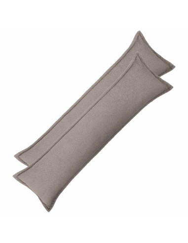 Federa 2 pcs HOUTEN Grigio Chiaro 40 x 145 cm Bouclé
