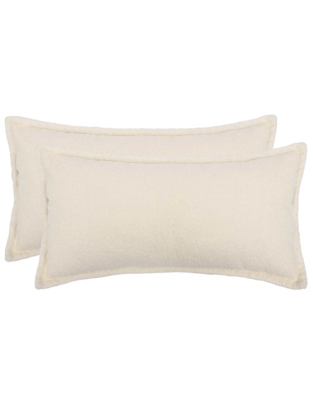 Federa 2 pcs HOUTEN Crema 40 x 70 cm Bouclé