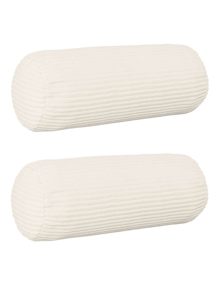 Federa 2 pcs HEERLEN Crema Ø 15 x 40 cm corduroy