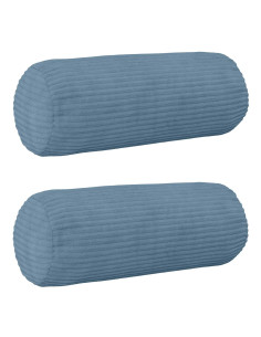 Federa 2 pcs HEERLEN Blu Ø 15 x 40 cm corduroy