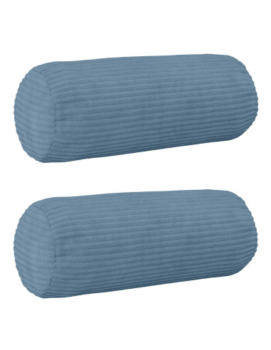 Federa 2 pcs HEERLEN Blu Ø 15 x 40 cm corduroy