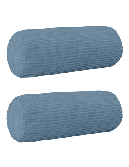 Federa 2 pcs HEERLEN Blu Ø 15 x 40 cm corduroy