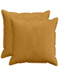 Federa 2 pz HOUTEN Giallo 65 x 65 cm corduroy