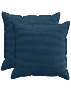 Federa 2 pz HOUTEN Blu navy 65 x 65 cm corduroy