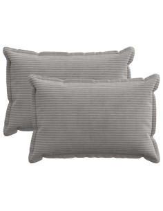 Federa 2 pz HOUTEN Grigio Chiaro 30 x 50 cm corduroy