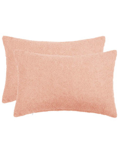 Federa 2 pcs HEERLEN Rosa 50 x 70 cm Bouclé