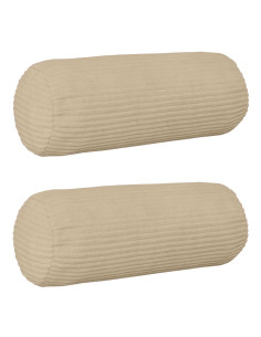 Federa 2 pcs HEERLEN Tortora Ø 15 x 40 cm corduroy