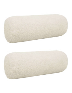 Federa 2 pcs HEERLEN Crema Ø 15 x 40 cm Bouclé
