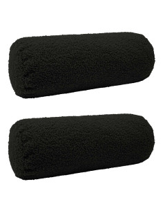 Federa 2 pcs HEERLEN Nero Ø 15 x 40 cm Bouclé