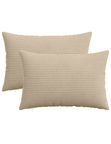 Federa 2 pcs HEERLEN Tortora 50 x 80 cm corduroy