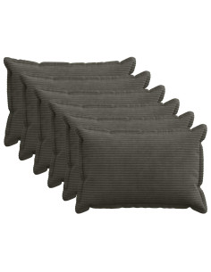 Federa 6 pz HOUTEN Antracite 30 x 50 cm corduroy