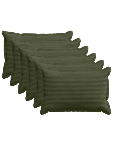 Federa 6 pz HOUTEN Verde 30 x 50 cm corduroy