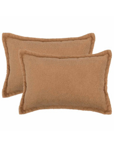 Federa 2 pcs HOUTEN Beige 30 x 50 cm Bouclé