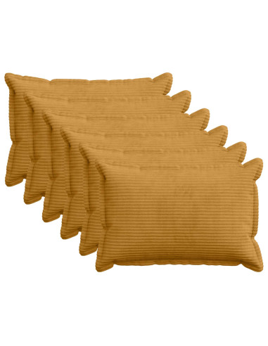 Federa 6 pz HOUTEN Giallo 30 x 50 cm corduroy