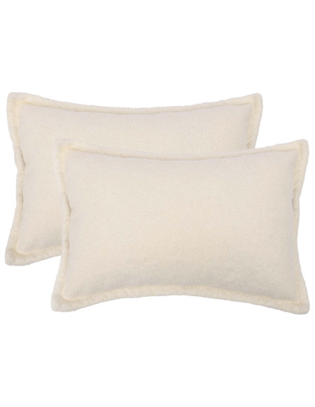 Federa 2 pcs HOUTEN Crema 30 x 50 cm Bouclé