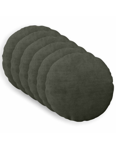 Federa 6 pcs HEERLEN Antracite Ø 60 cm corduroy