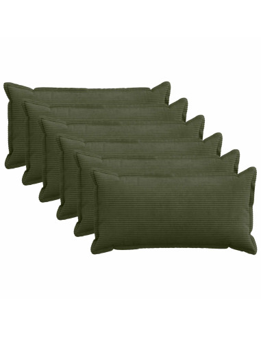 Federa 6 pz HOUTEN Verde 40 x 70 cm corduroy