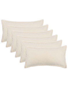 Federa 6 pcs HOUTEN Crema 40 x 70 cm Bouclé
