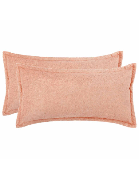 Federa 2 pcs HOUTEN Rosa 40 x 70 cm Bouclé