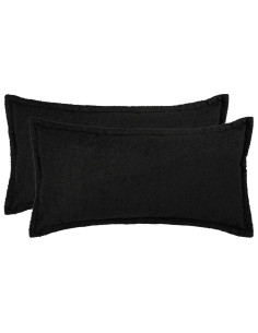 Federa 2 pcs HOUTEN Nero 40 x 70 cm Bouclé
