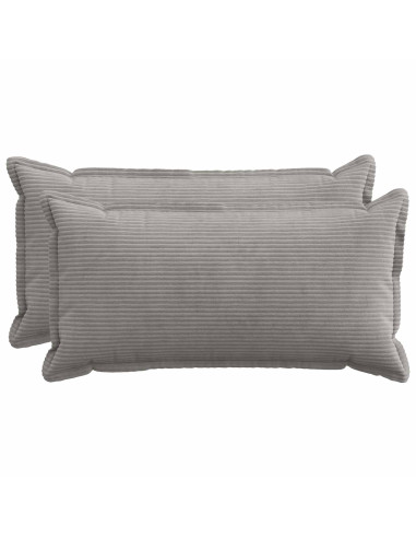Federa 2 pz HOUTEN Grigio Chiaro 40 x 80 cm corduroy
