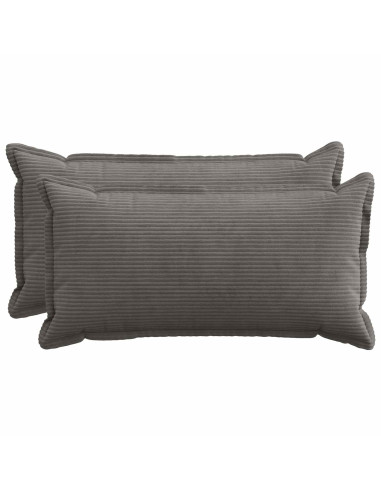 Federa 2 pz HOUTEN Grigio Scuro 40 x 80 cm corduroy