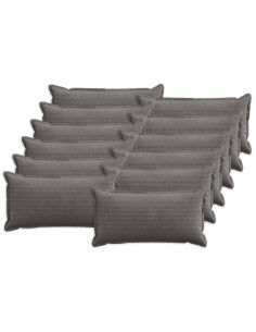 Federa 12 pz HOUTEN Grigio Scuro 40 x 80 cm corduroy