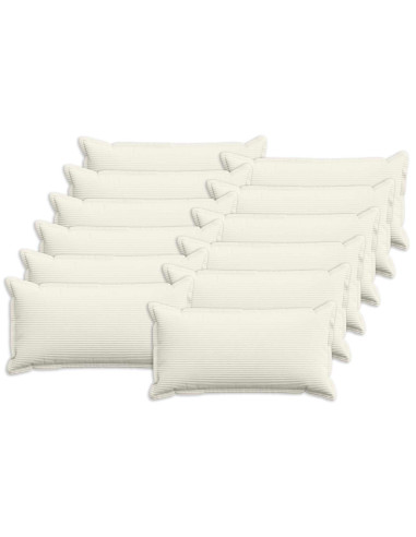 Federa 12 pz HOUTEN Crema 40 x 80 cm corduroy