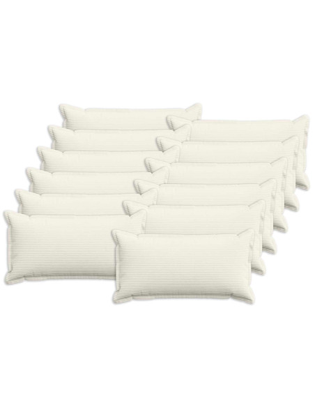 Federa 12 pz HOUTEN Crema 40 x 80 cm corduroy