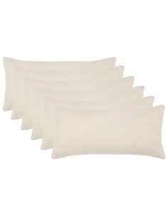 Federa 6 pcs HEERLEN Crema 40 x 70 cm Bouclé